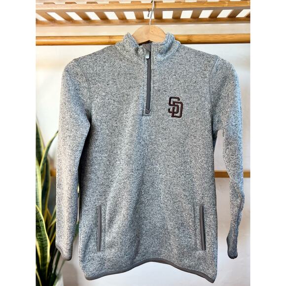 San Diego Padres Embroidered Quarter Zip - Picture 1 of 5